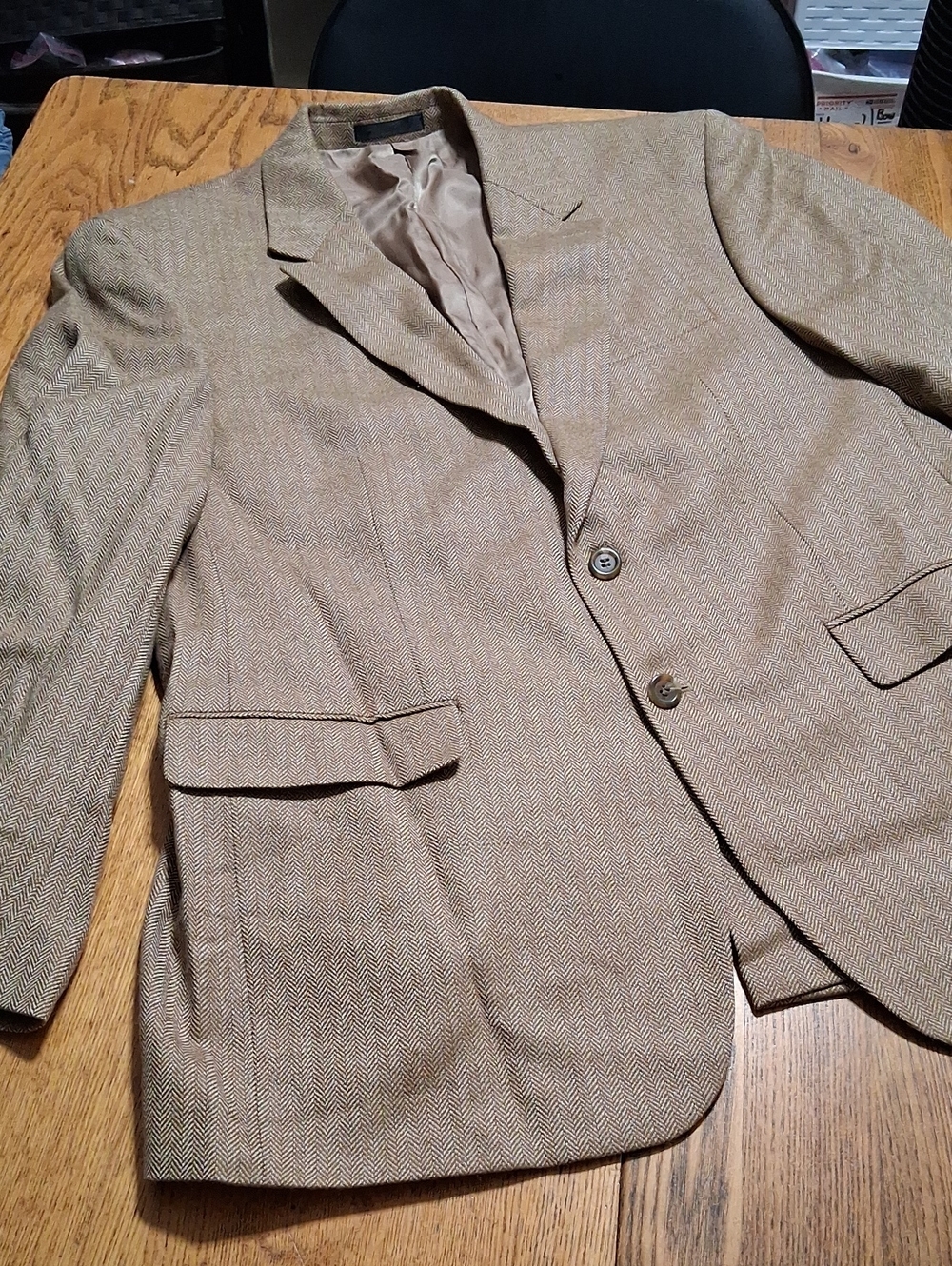 LAUREN RALPH LAUREN Mens BLAZER  42 R LAMBS WOOL Jacket Used Sports Coat ?